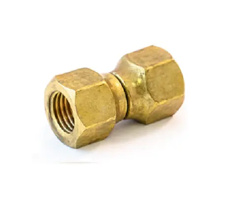 Produkcja All -Copper z dużą odpornością sejsmiczną - U440# SAE 45 ° Flare Mosiężne złącze złącza nakręcającego